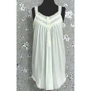 SoieRose SR-1179 – 100% Cotton Victorian Nightgown with Lace Trim